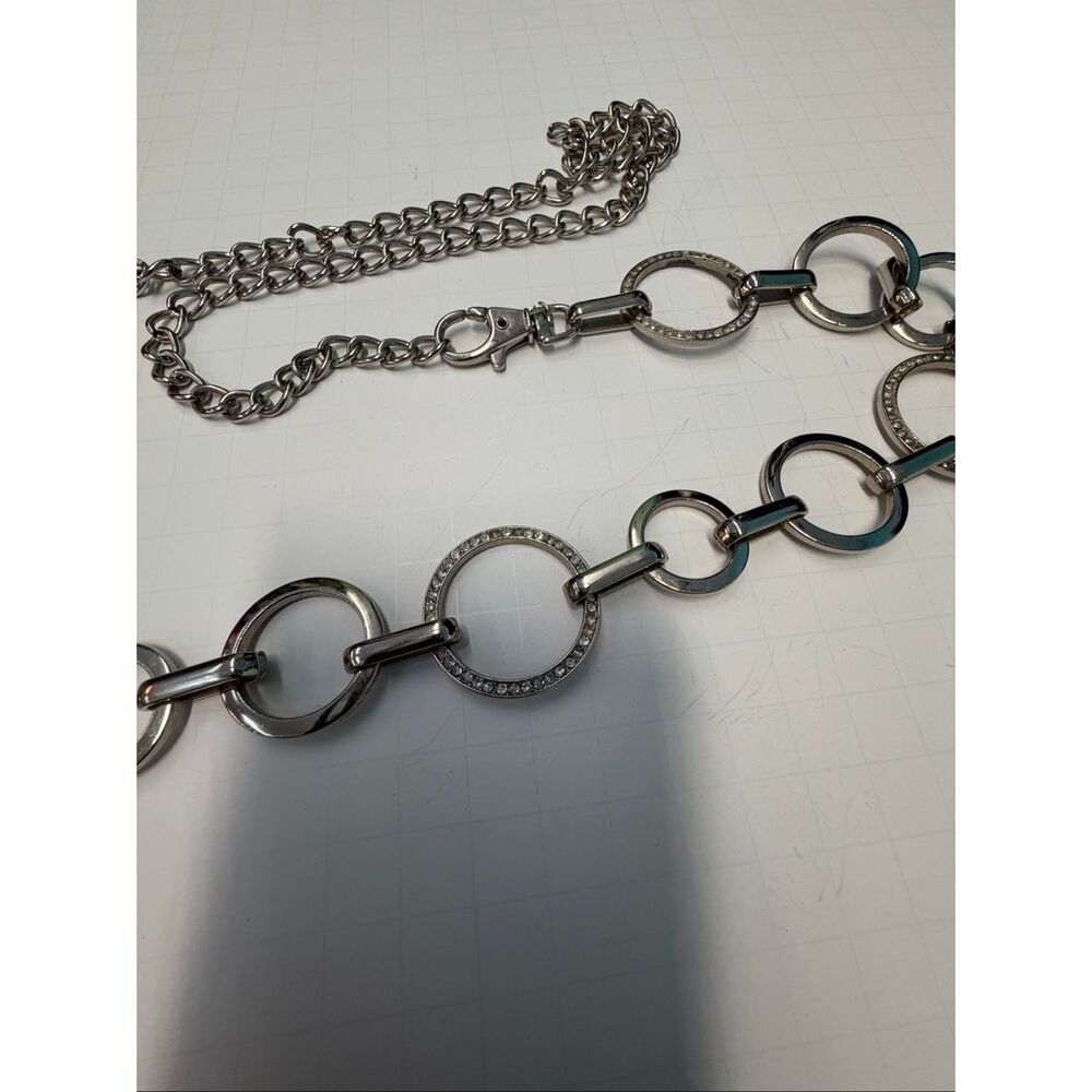 Silver Metal Chain belt Women’s 42” long - Picture 3 of 6